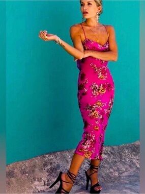 knee length dresses for ladies Rat and Boa Coralina Midi Dress main image 1